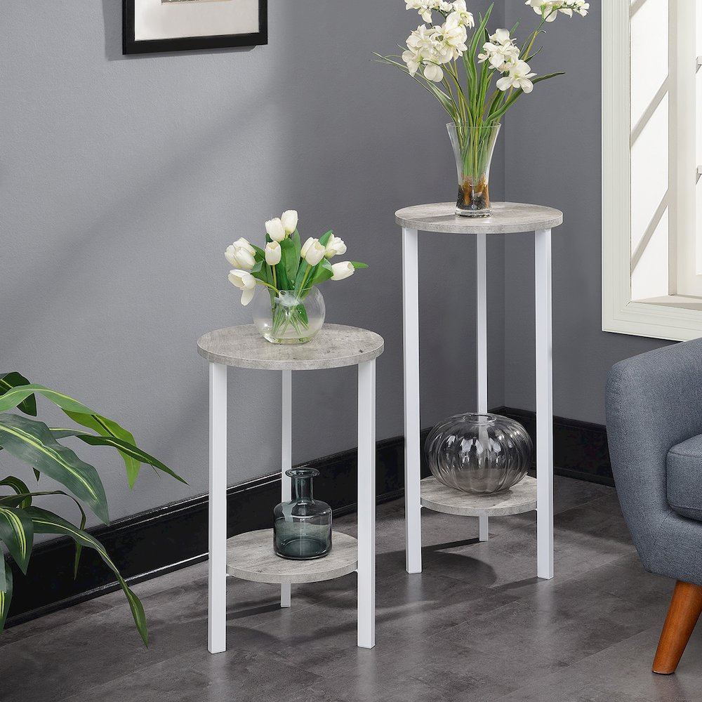 Graystone 31 inch 2 Tier Plant Stand. Picture 5