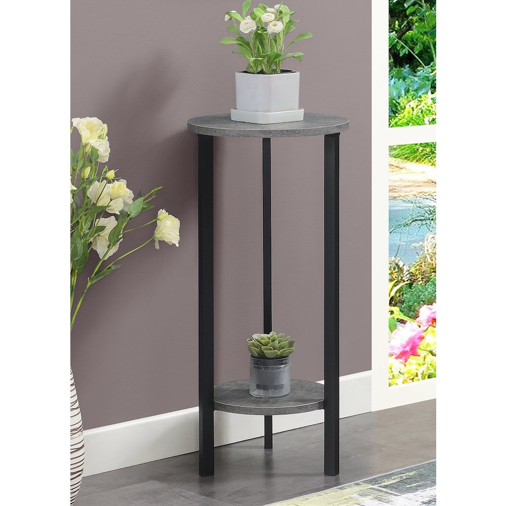 Graystone 31 inch 2 Tier Plant Stand. Picture 2
