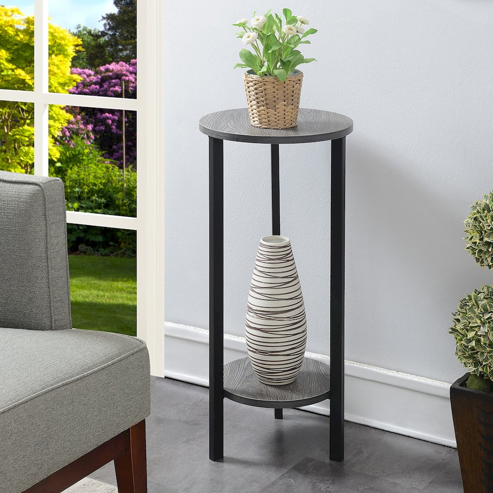 Graystone 31 inch 2 Tier Plant Stand. Picture 2
