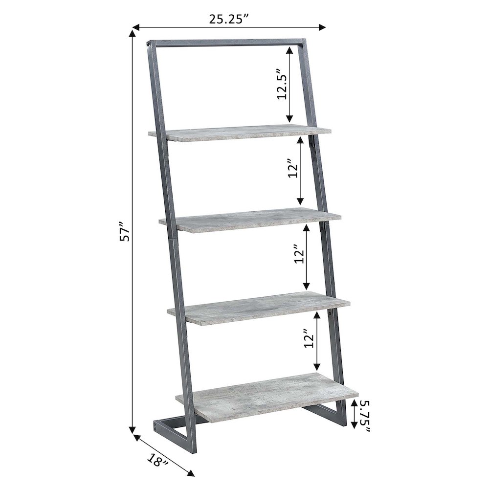 Graystone 4 Tier Ladder Bookcase/shelf. Picture 6