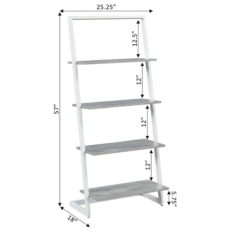 Graystone 4 Tier Ladder Bookcase/shelf. Picture 6