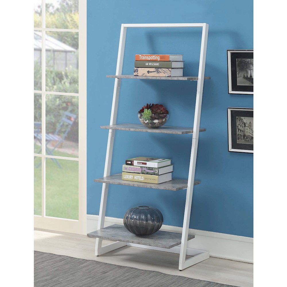 Graystone 4 Tier Ladder Bookcase/shelf. Picture 2