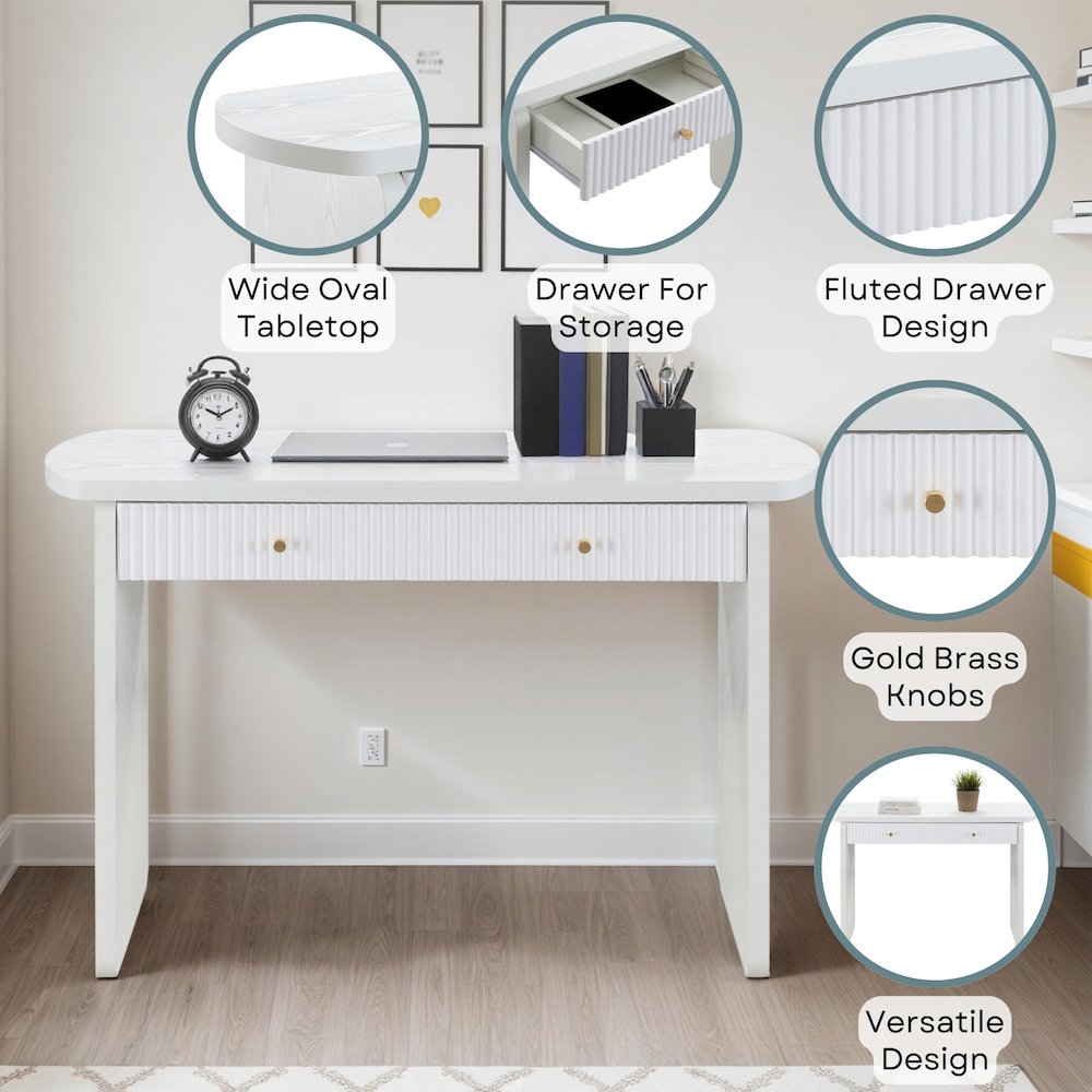 Weston 1 Drawer Hall Entryway Console Table. Picture 4