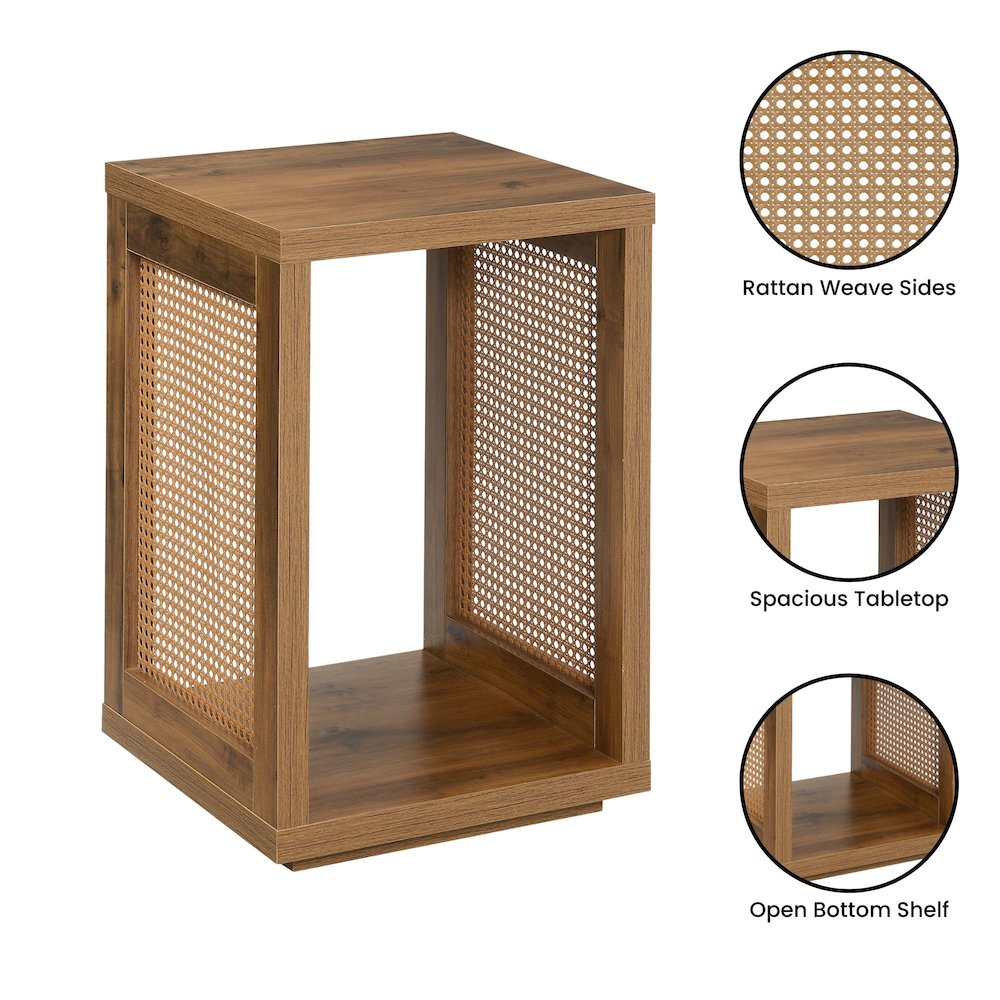 Northfield Admiral Weave End Table with Shelf. Picture 4