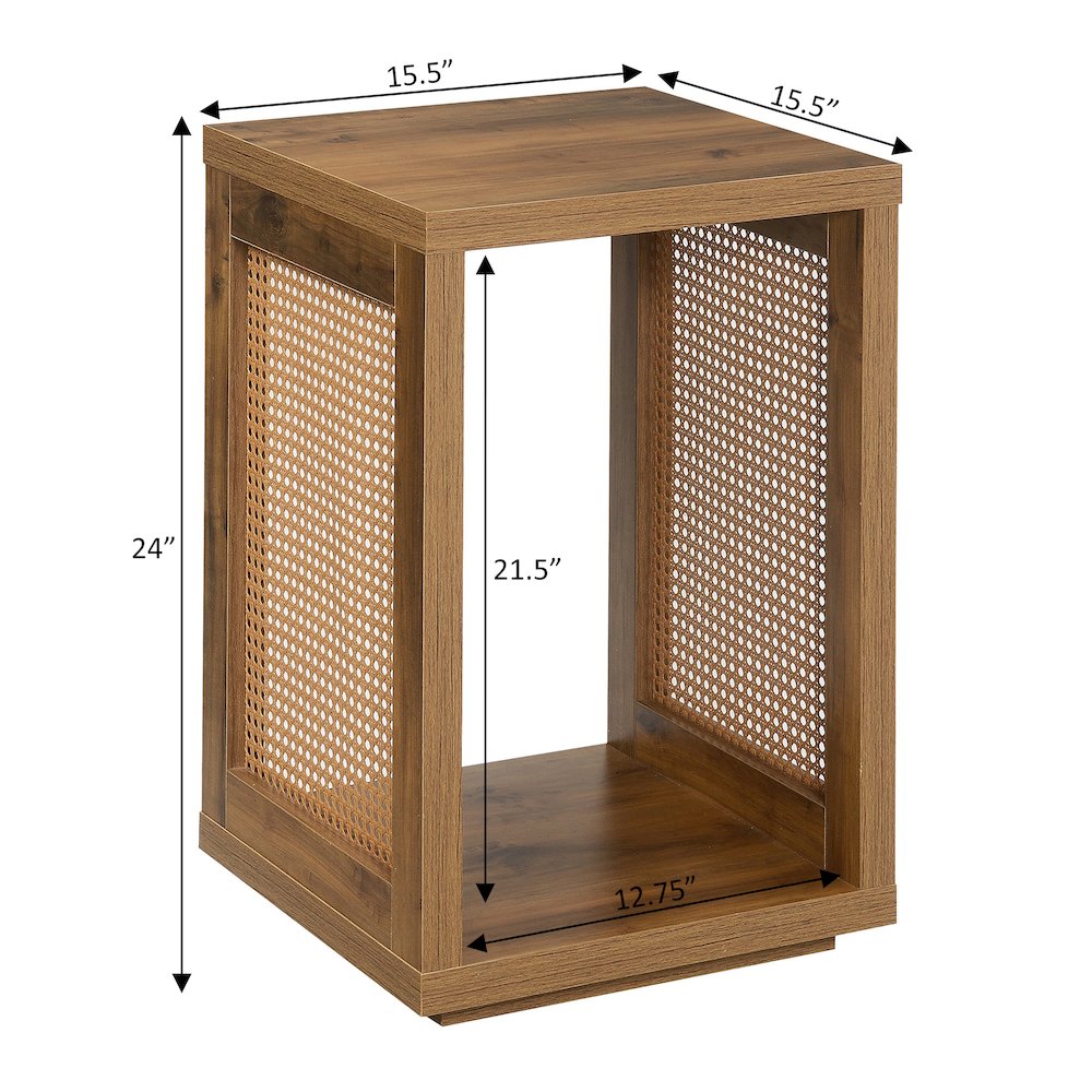 Northfield Admiral Weave End Table with Shelf. Picture 6