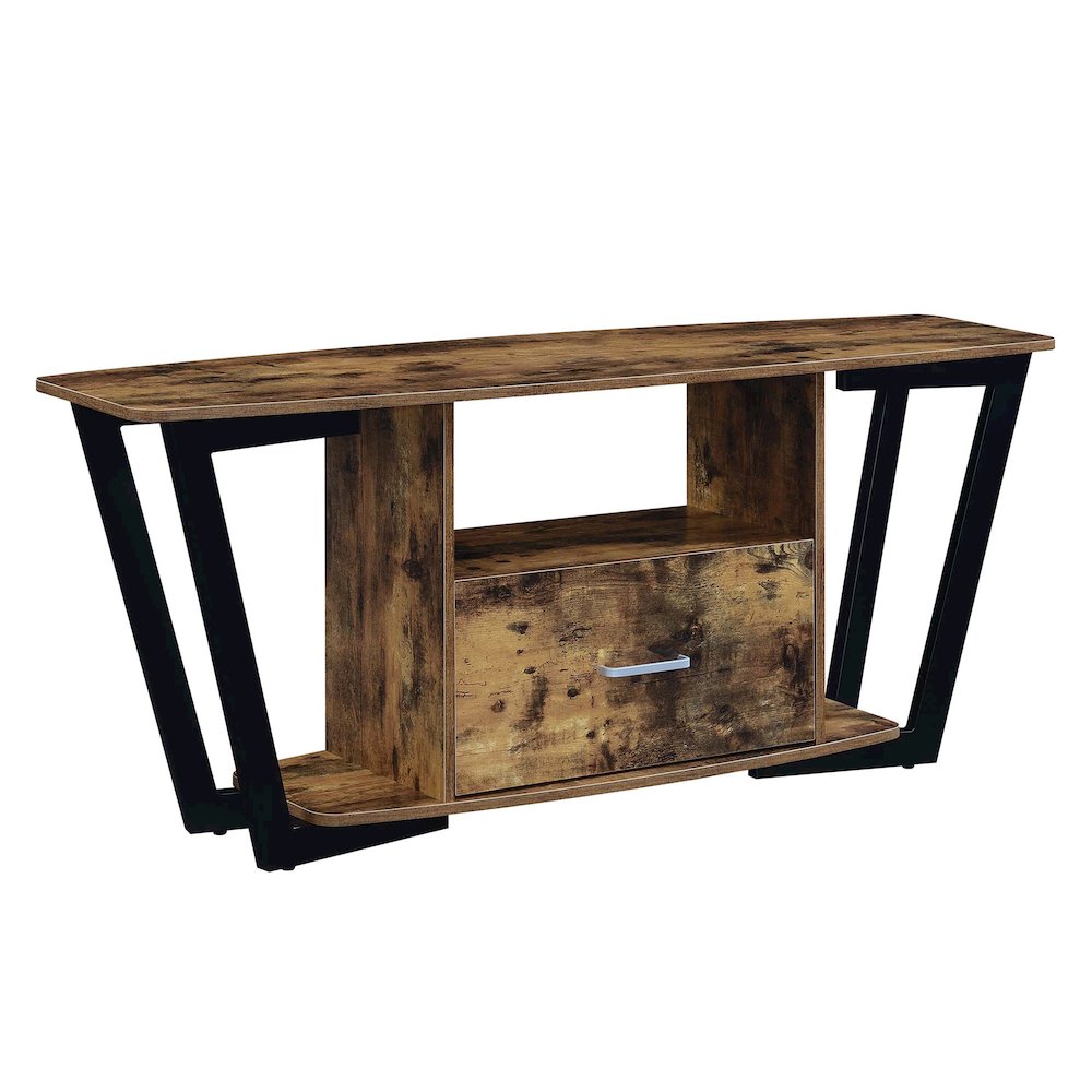 Graystone 1 Drawer TV Stand with Shelves for TVs up to 65 Inches. Picture 1