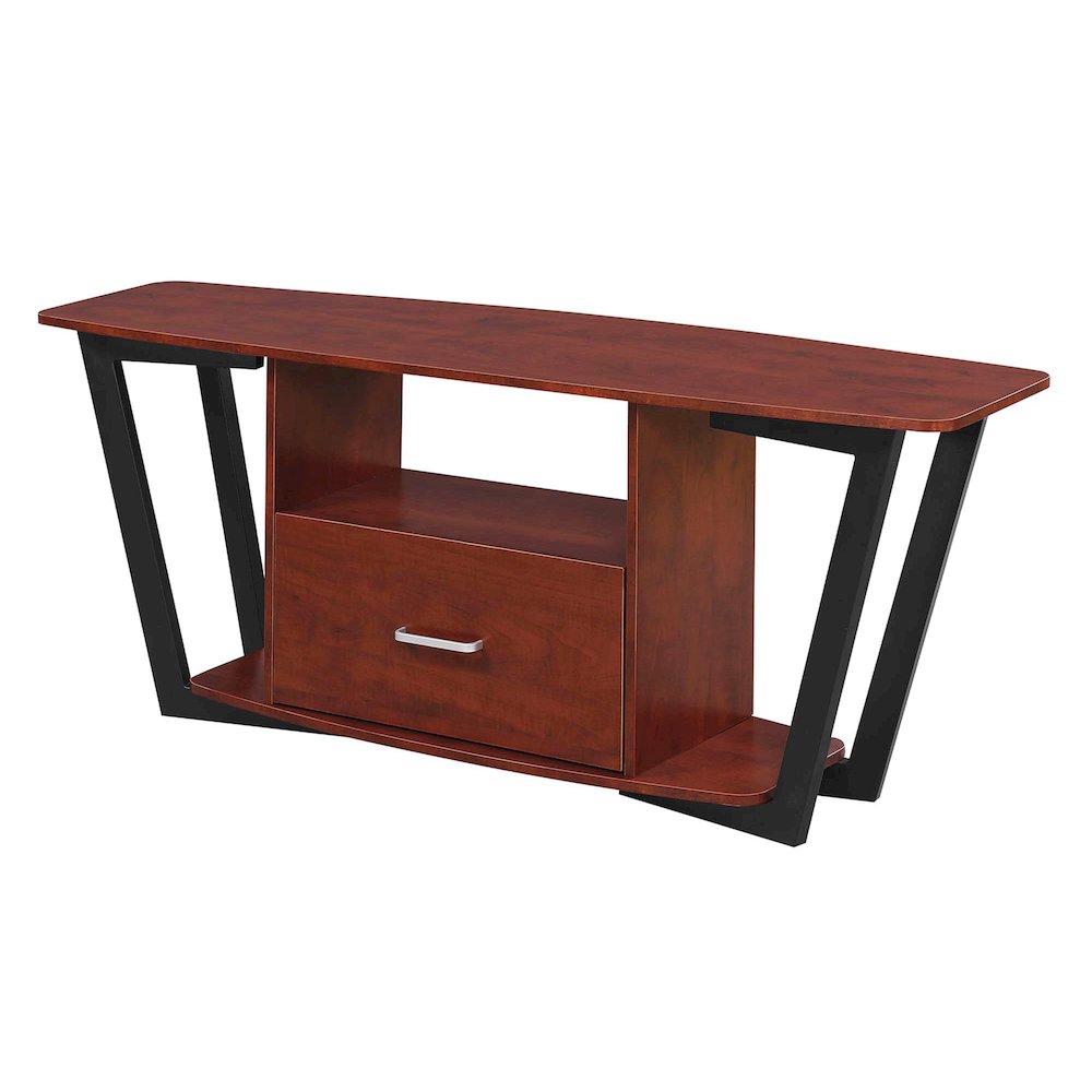 Graystone 1 Drawer TV Stand with Shelves for TVs up to 65 Inches. Picture 1