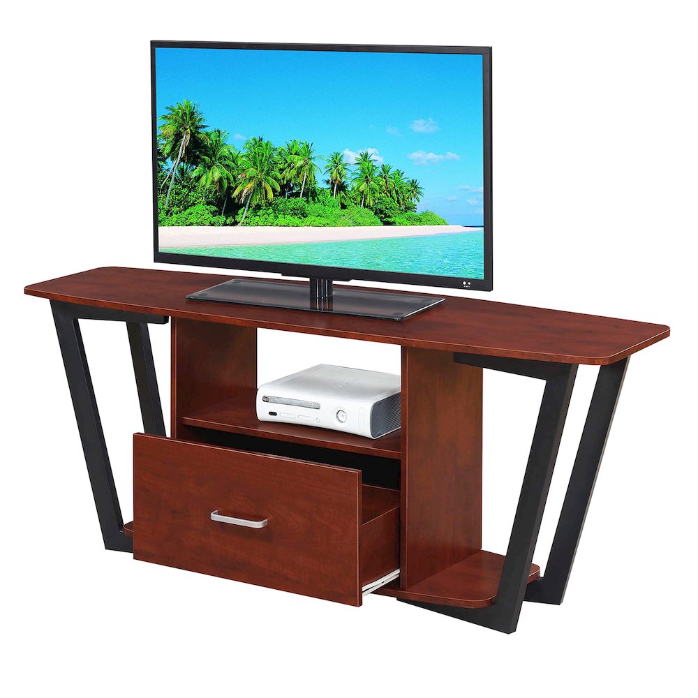 Graystone 1 Drawer TV Stand with Shelves for TVs up to 65 Inches. Picture 2