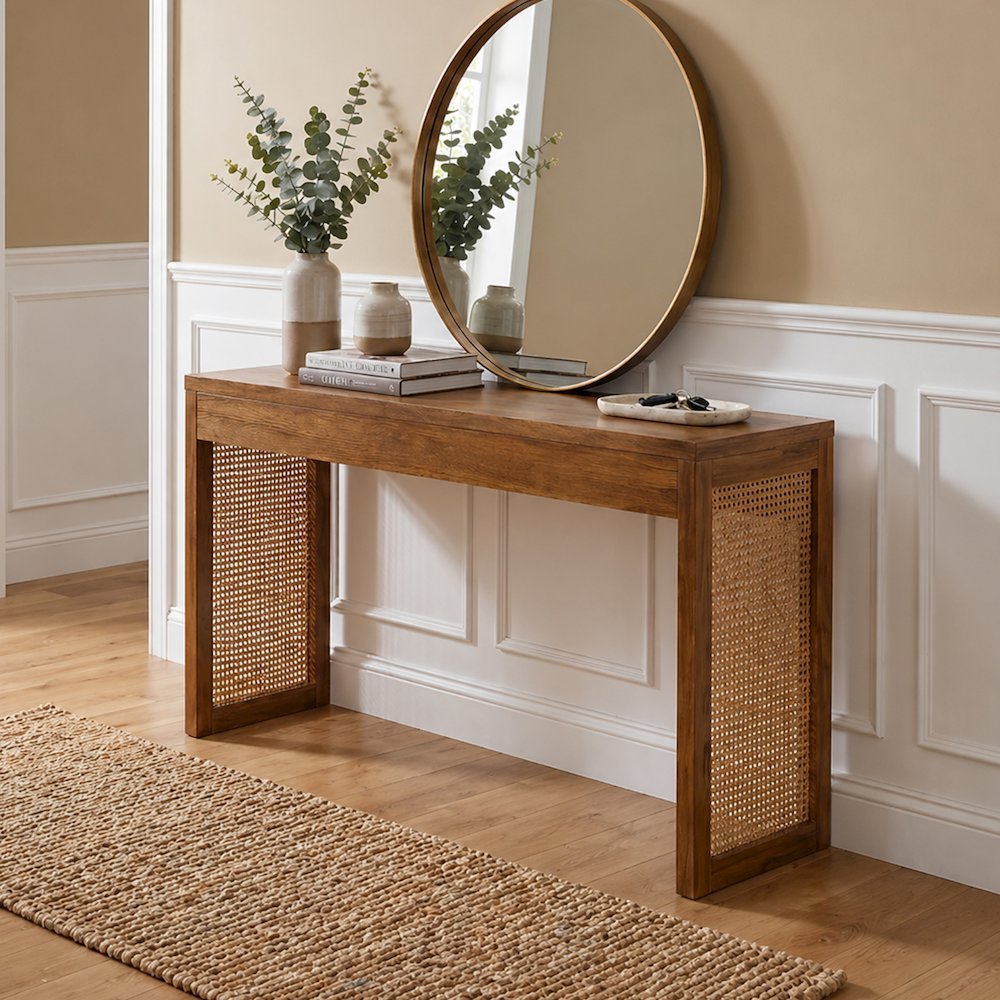 Northfield Weave Hall Console Table/Desk. Picture 2