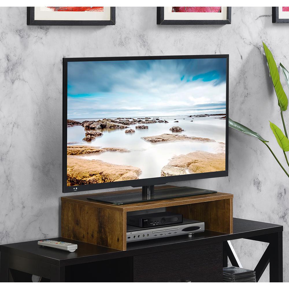 Designs2Go Small TV/Monitor Riser for TVs up to 26 Inches Barnwood. Picture 1