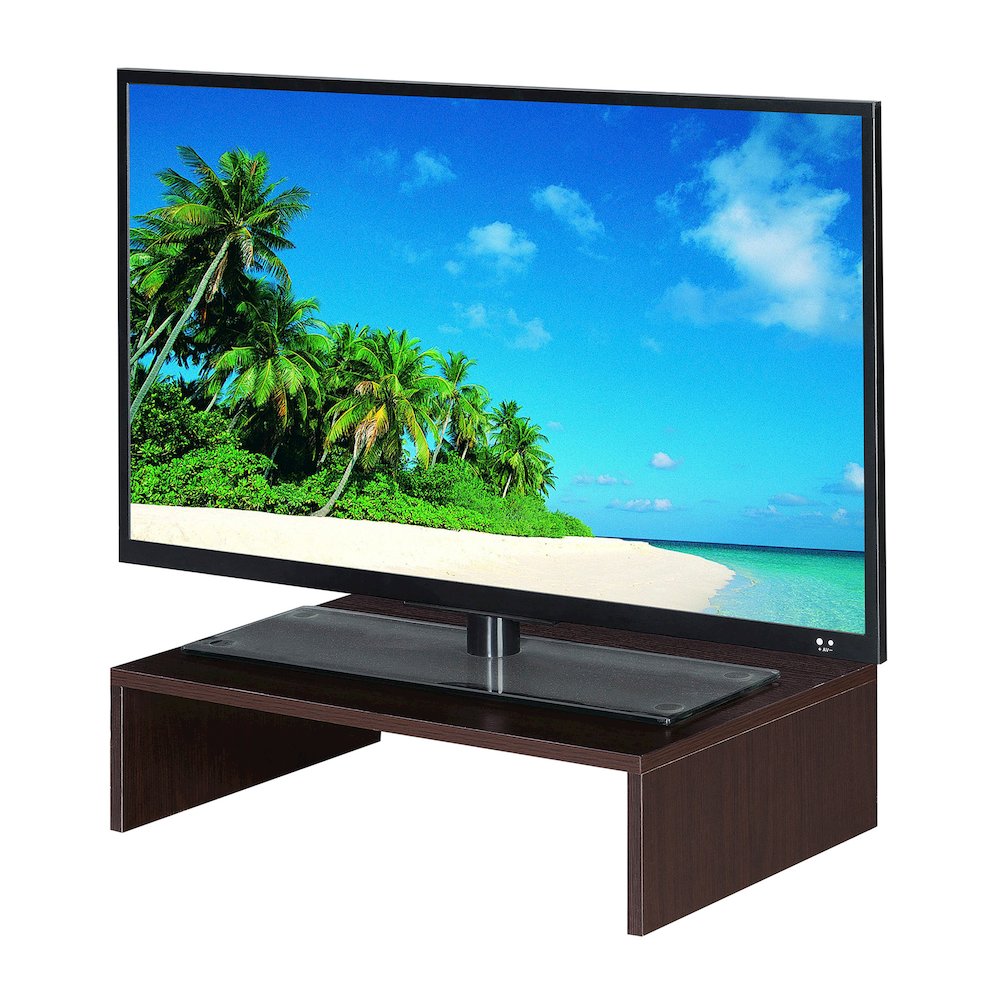 Designs2Go Small TV/Monitor Riser for TVs up to 26 Inches Espresso. Picture 3
