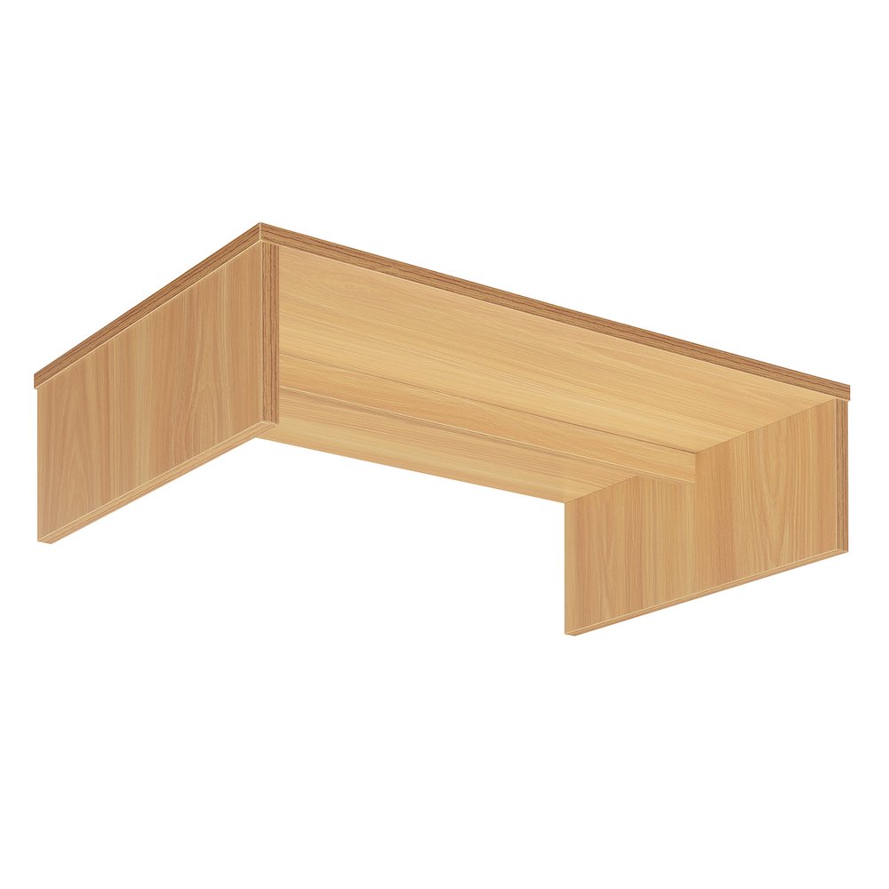Designs2Go Small TV/Monitor Riser for TVs up to 26 Inches Light Oak. Picture 4