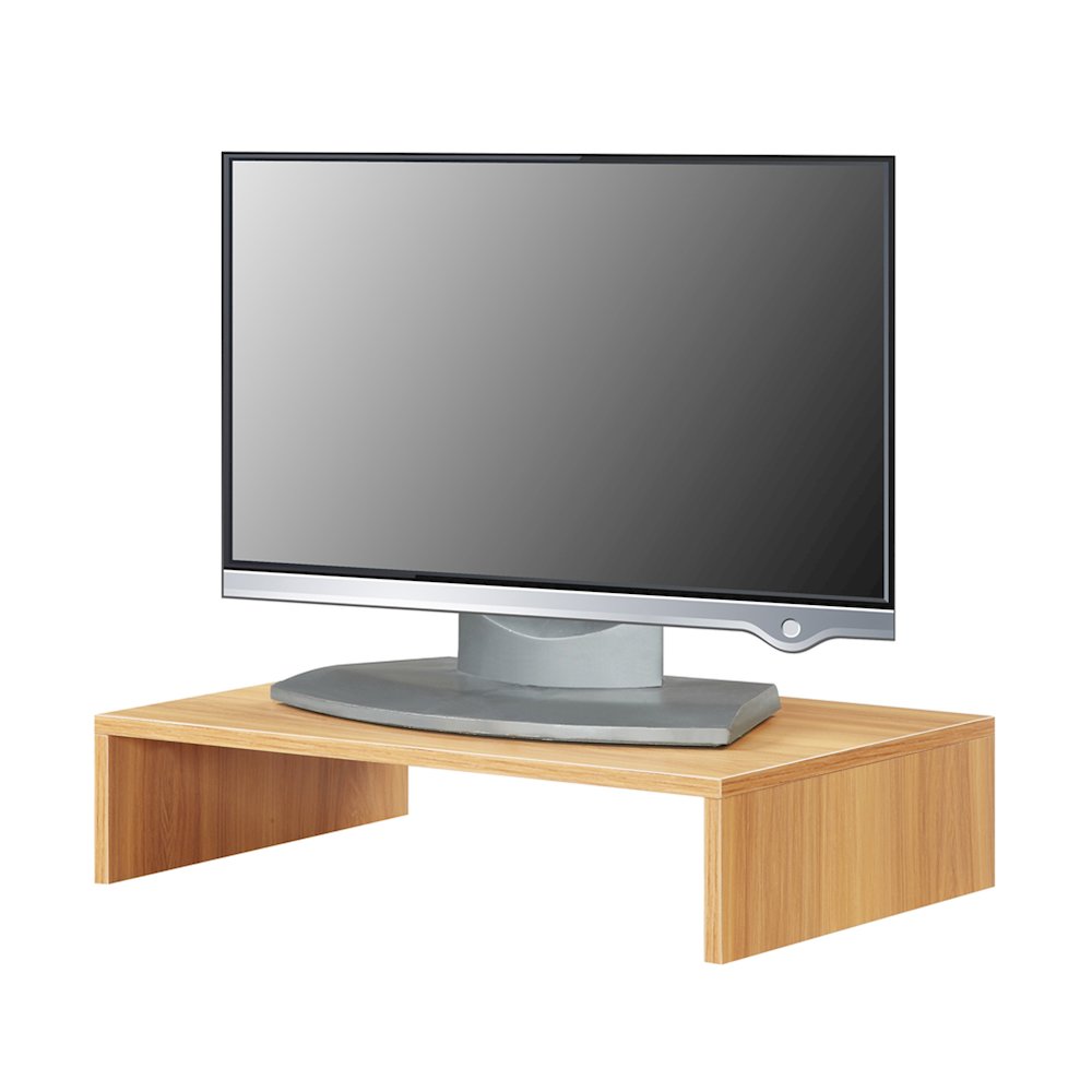 Designs2Go Small TV/Monitor Riser for TVs up to 26 Inches Light Oak. Picture 3