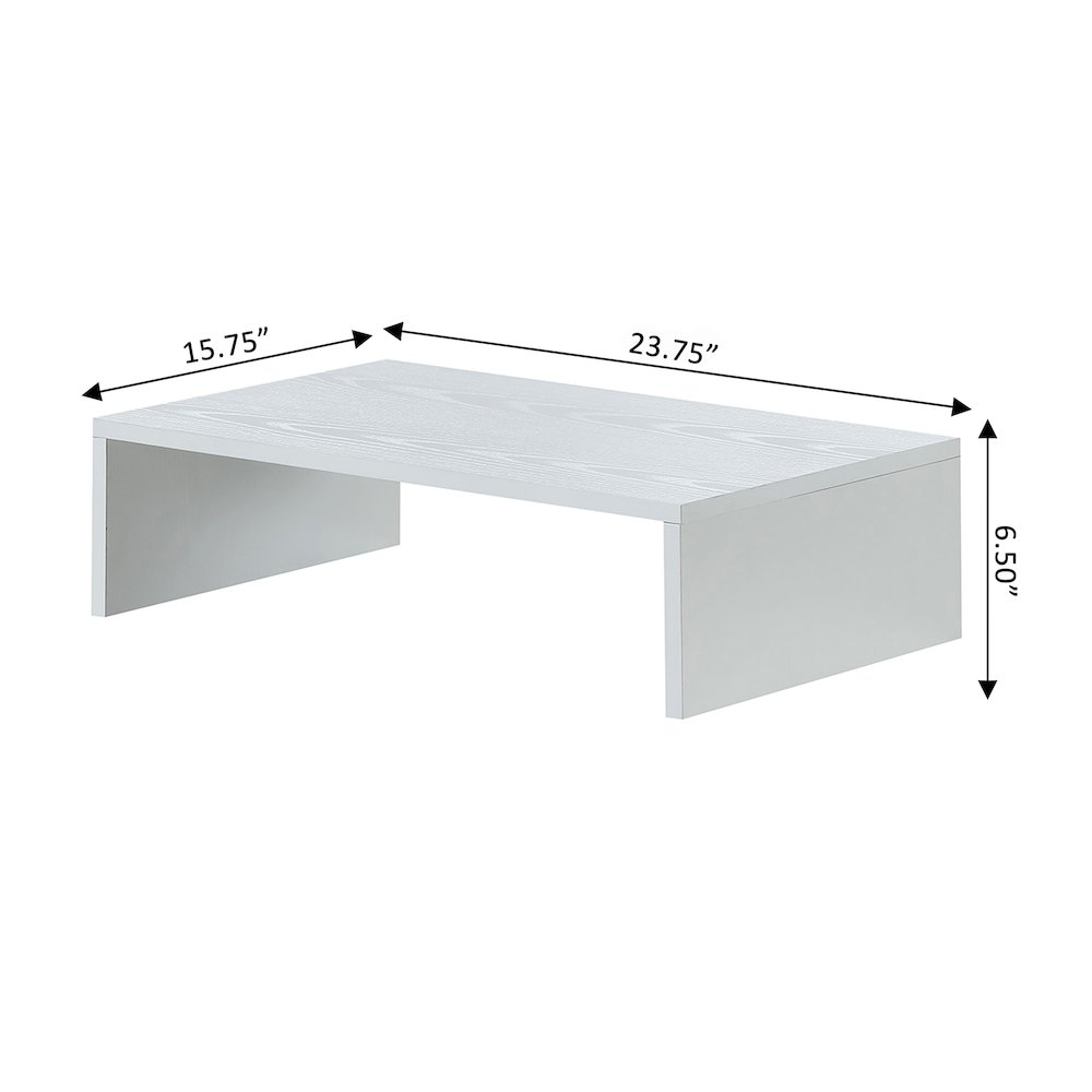 Designs2Go Small TV/Monitor Riser for TVs up to 26 Inches White. Picture 5