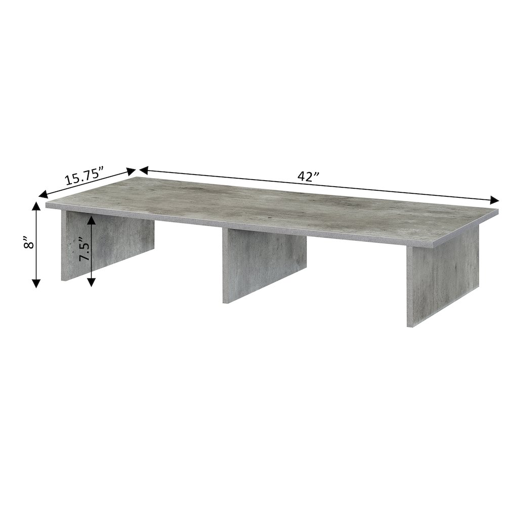 Designs2Go TV/Monitor Riser for TVs up to 46 Inches Faux Birch. Picture 4