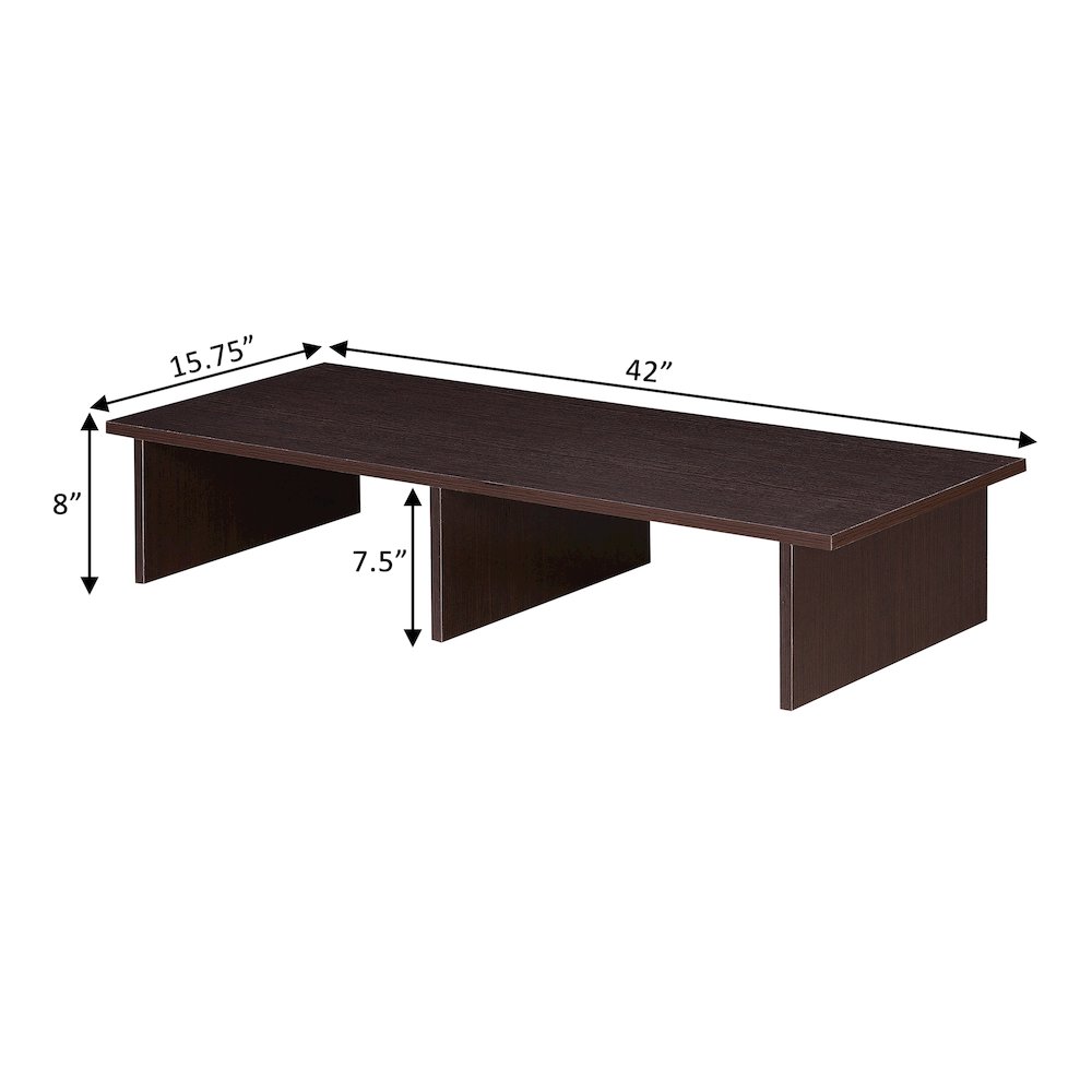 Designs2Go TV/Monitor Riser for TVs up to 46 Inches Espresso. Picture 5