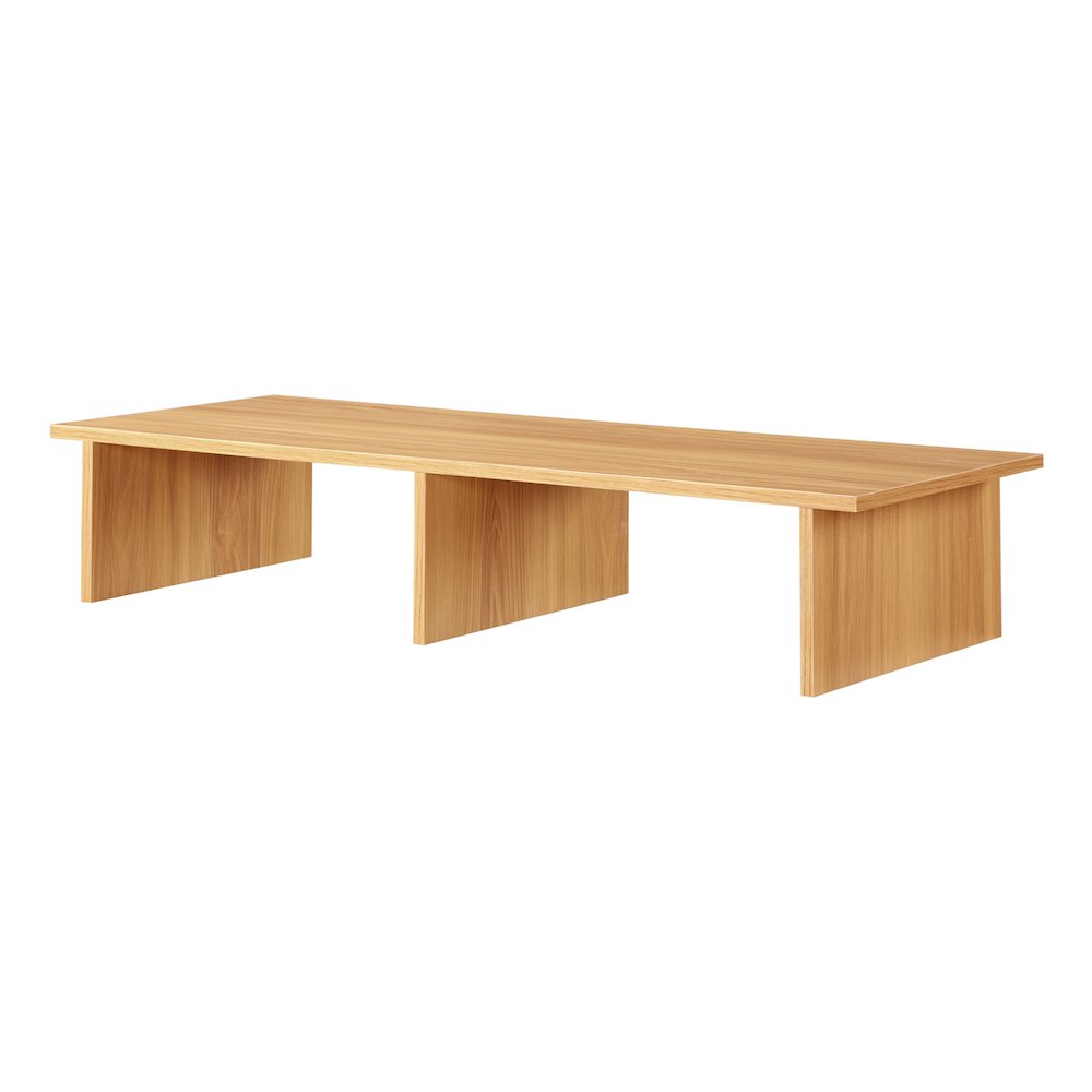 Designs2Go TV/Monitor Riser for TVs up to 46 Inches Light Oak. Picture 1