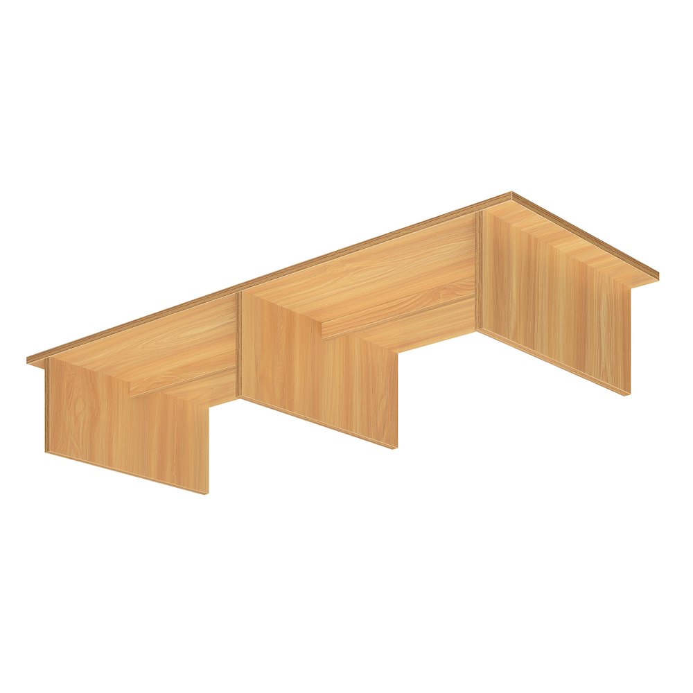 Designs2Go TV/Monitor Riser for TVs up to 46 Inches Light Oak. Picture 4