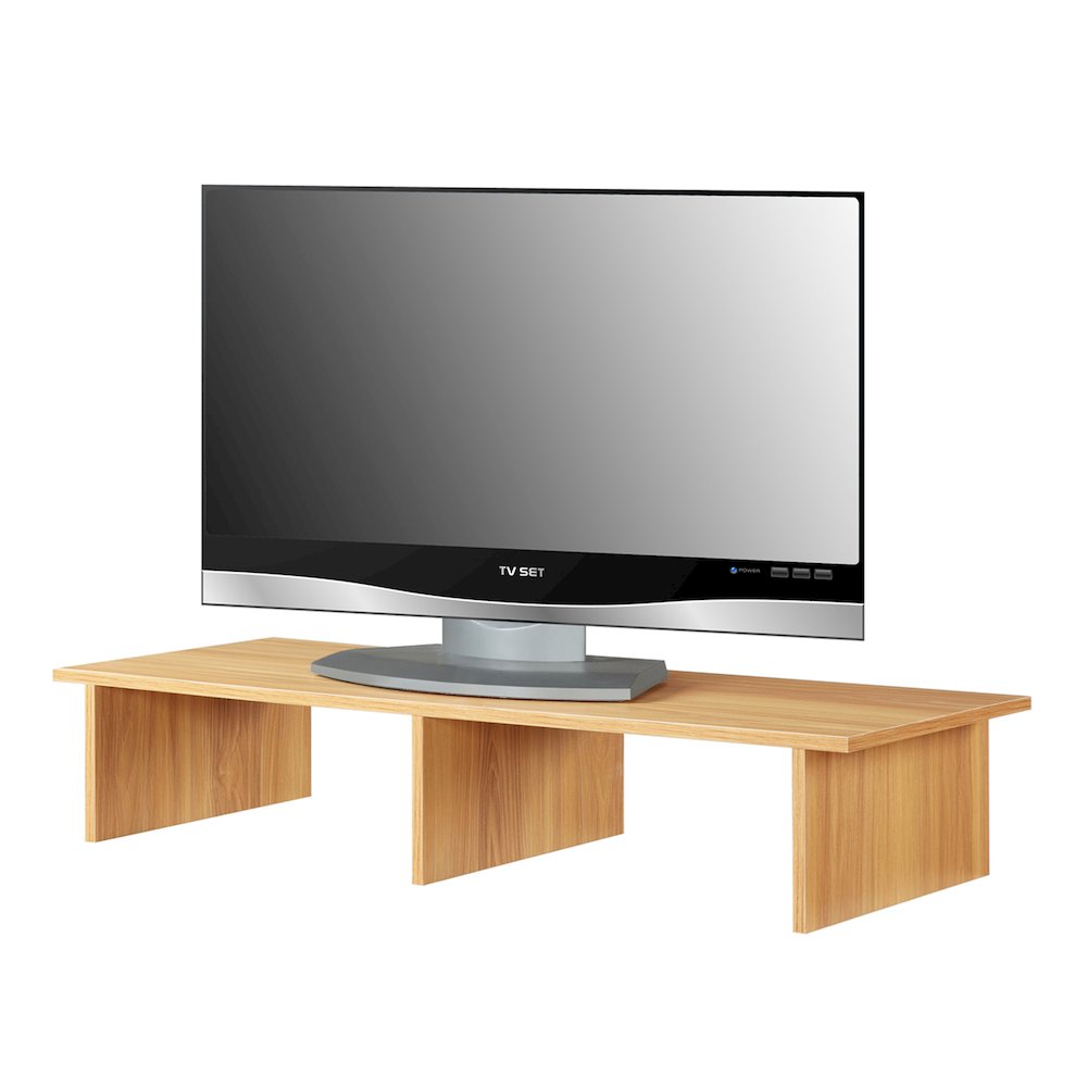 Designs2Go TV/Monitor Riser for TVs up to 46 Inches Light Oak. Picture 3