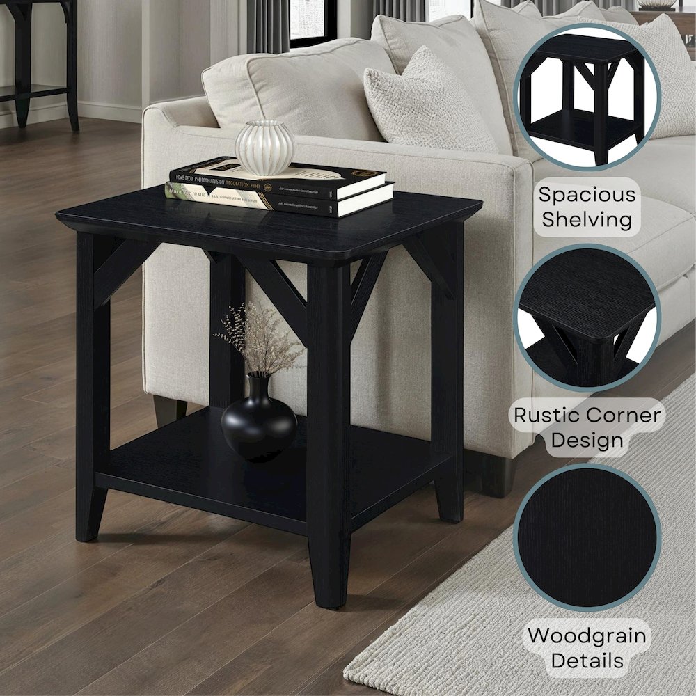 Winston End Table with Shelf. Picture 4