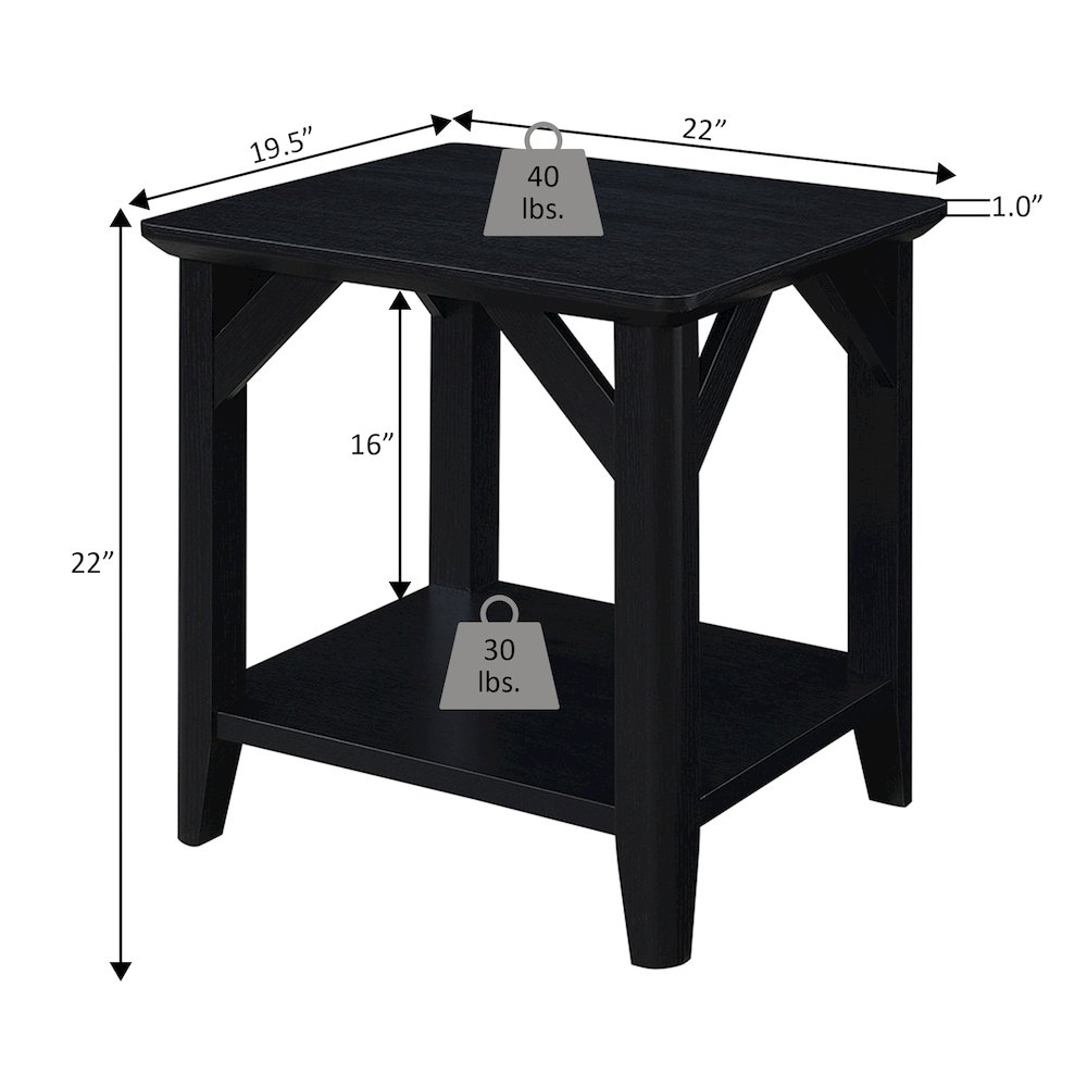 Winston End Table with Shelf. Picture 6