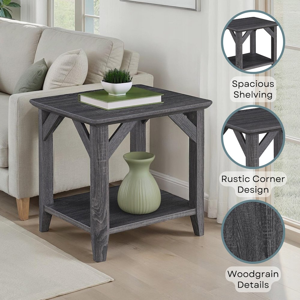 Winston End Table with Shelf. Picture 4