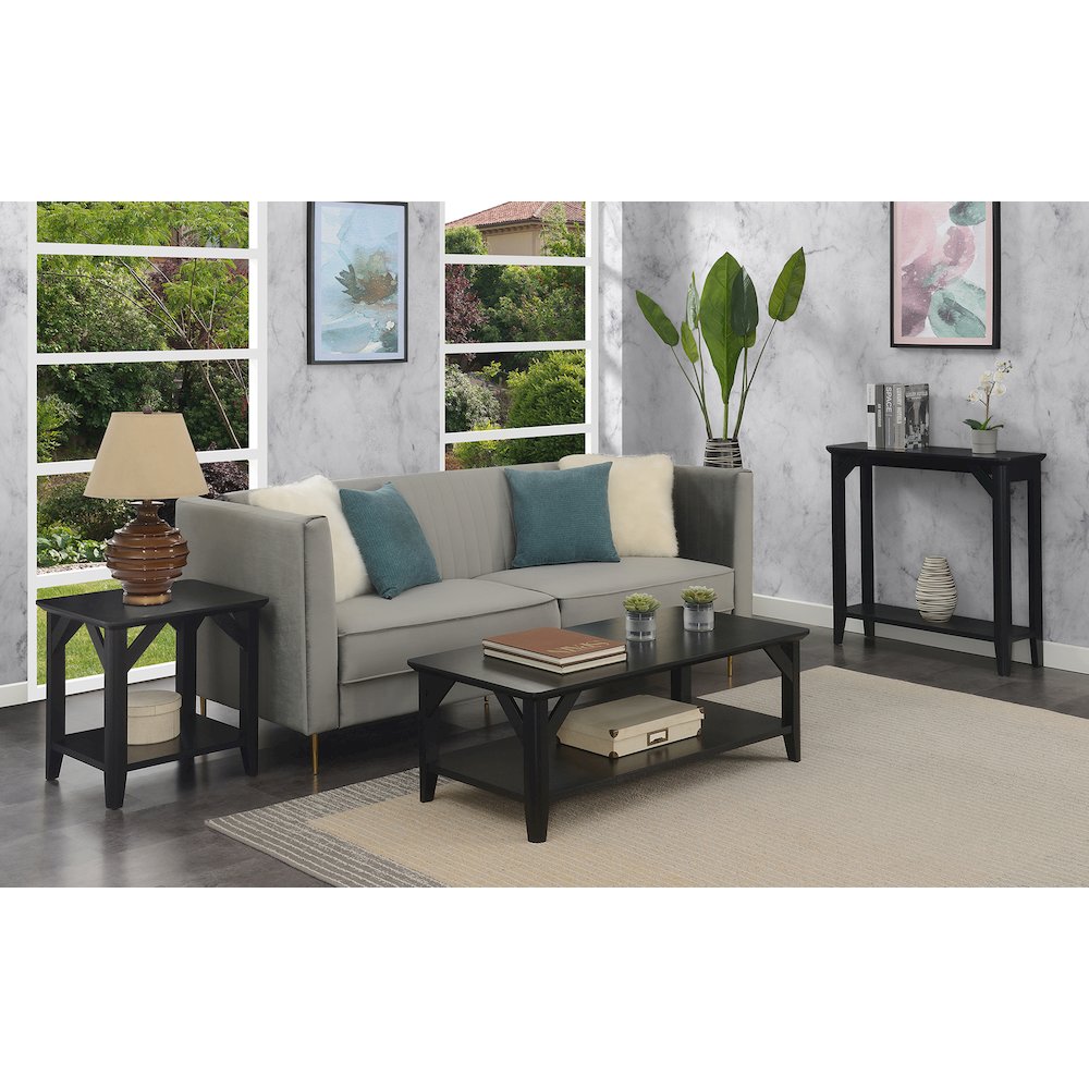 Winston Coffee Table with Shelf. Picture 5