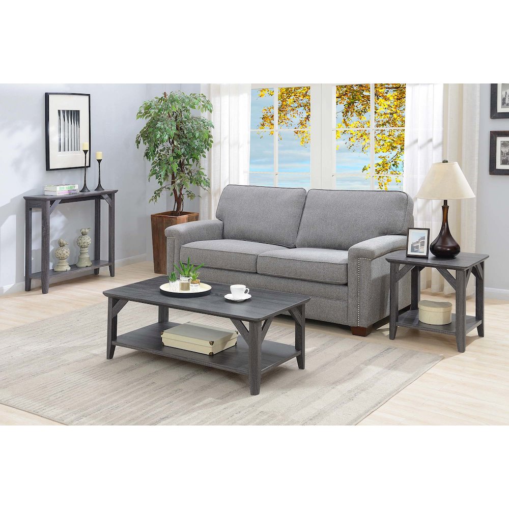 Winston Coffee Table with Shelf. Picture 5