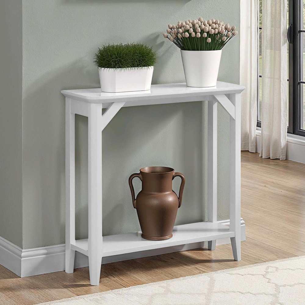 Winston Entryway Hall Table with Shelf. Picture 3