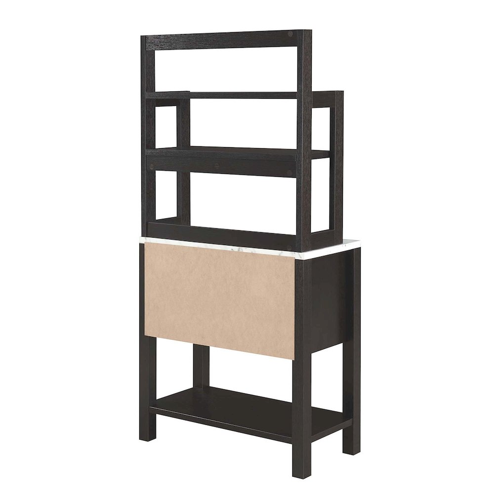 Newport 2 Drawer Serving Bar with Wine Rack and Shelves. Picture 6
