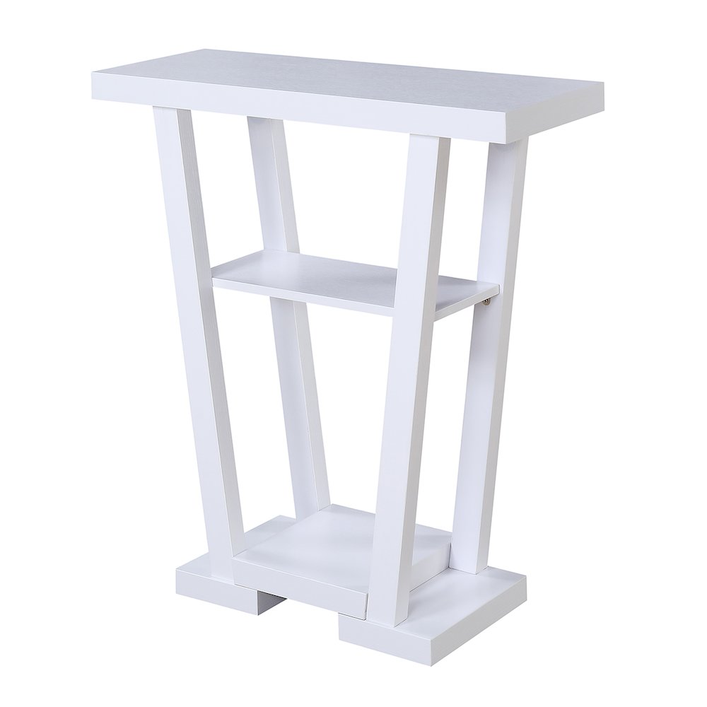 Newport V Console Table with Shelves. Picture 1