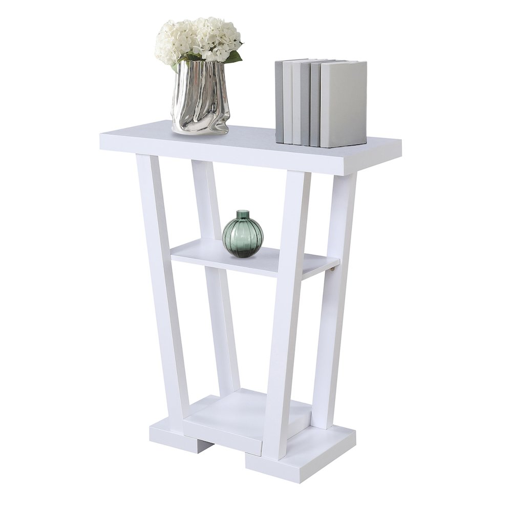 Newport V Console Table with Shelves. Picture 3
