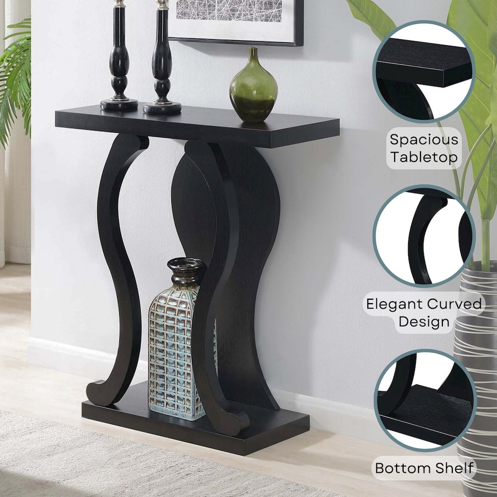 Newport Terry B Console Table with Shelf. Picture 4
