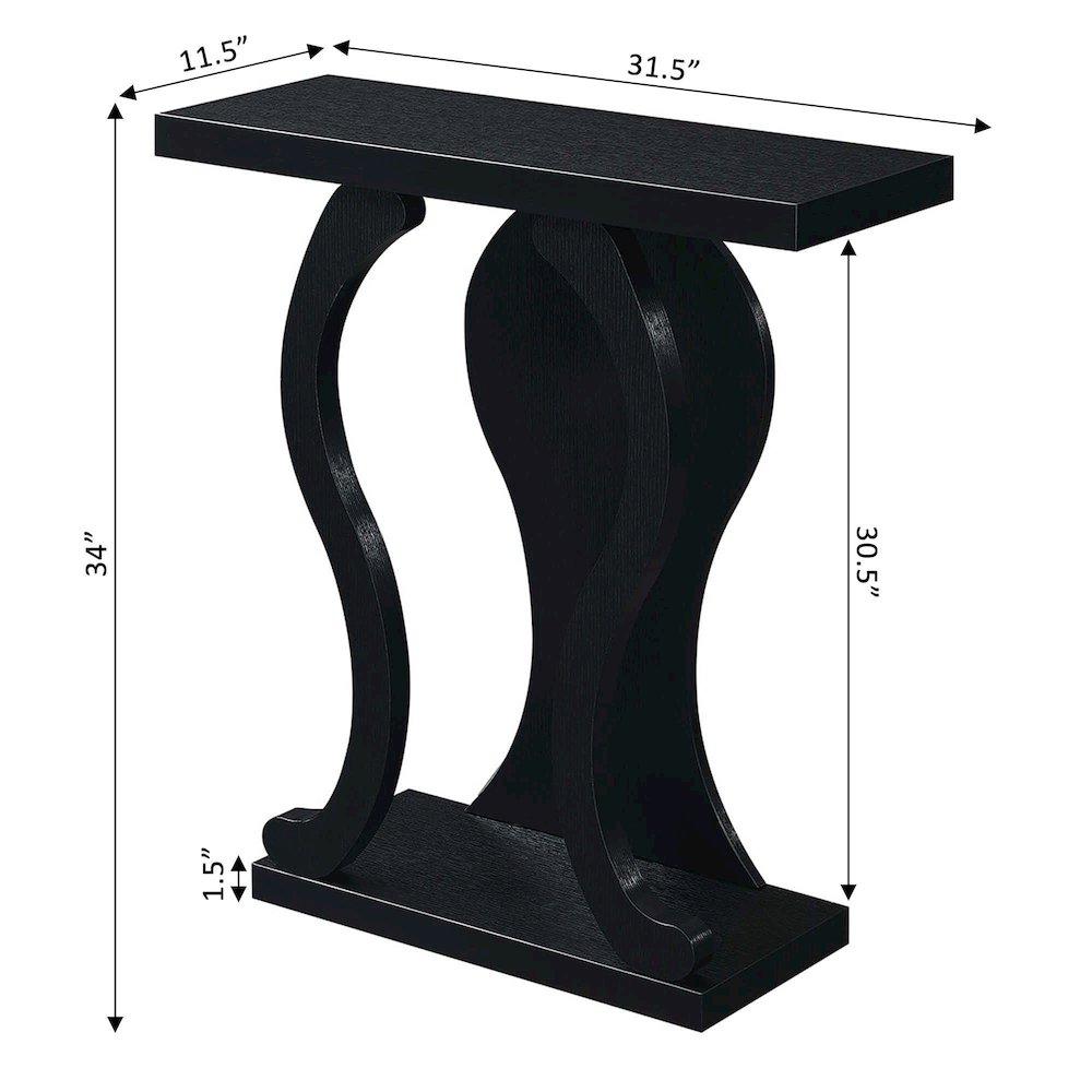 Newport Terry B Console Table with Shelf. Picture 5