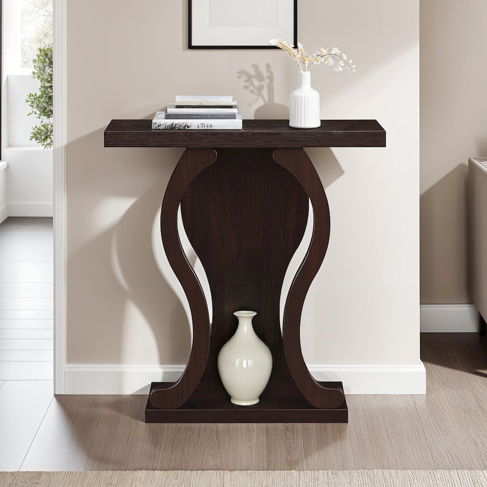 Newport Terry B Console Table with Shelf. Picture 3