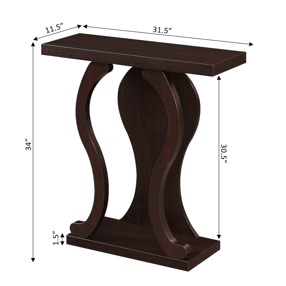 Newport Terry B Console Table with Shelf. Picture 5