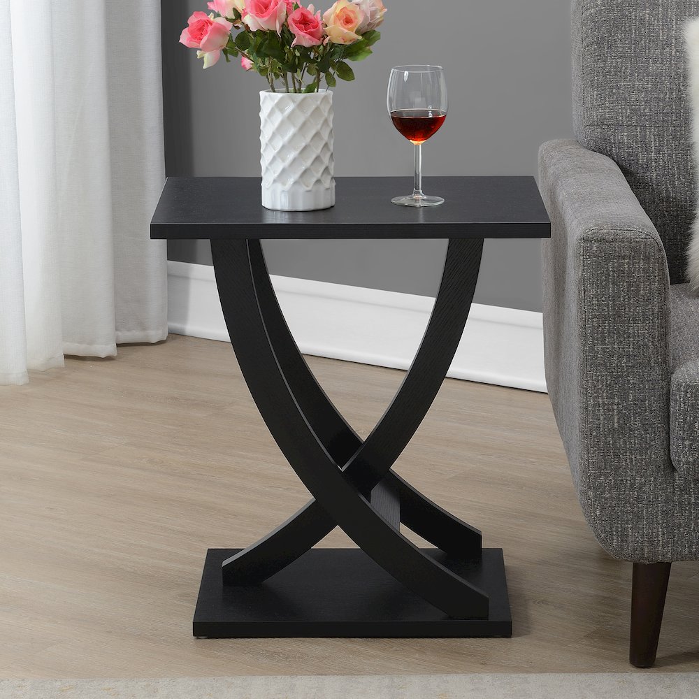 Newport Criss-Cross Chairside End Table. Picture 7