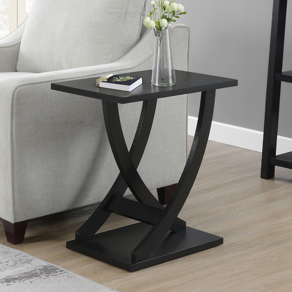 Newport Criss-Cross Chairside End Table. Picture 2