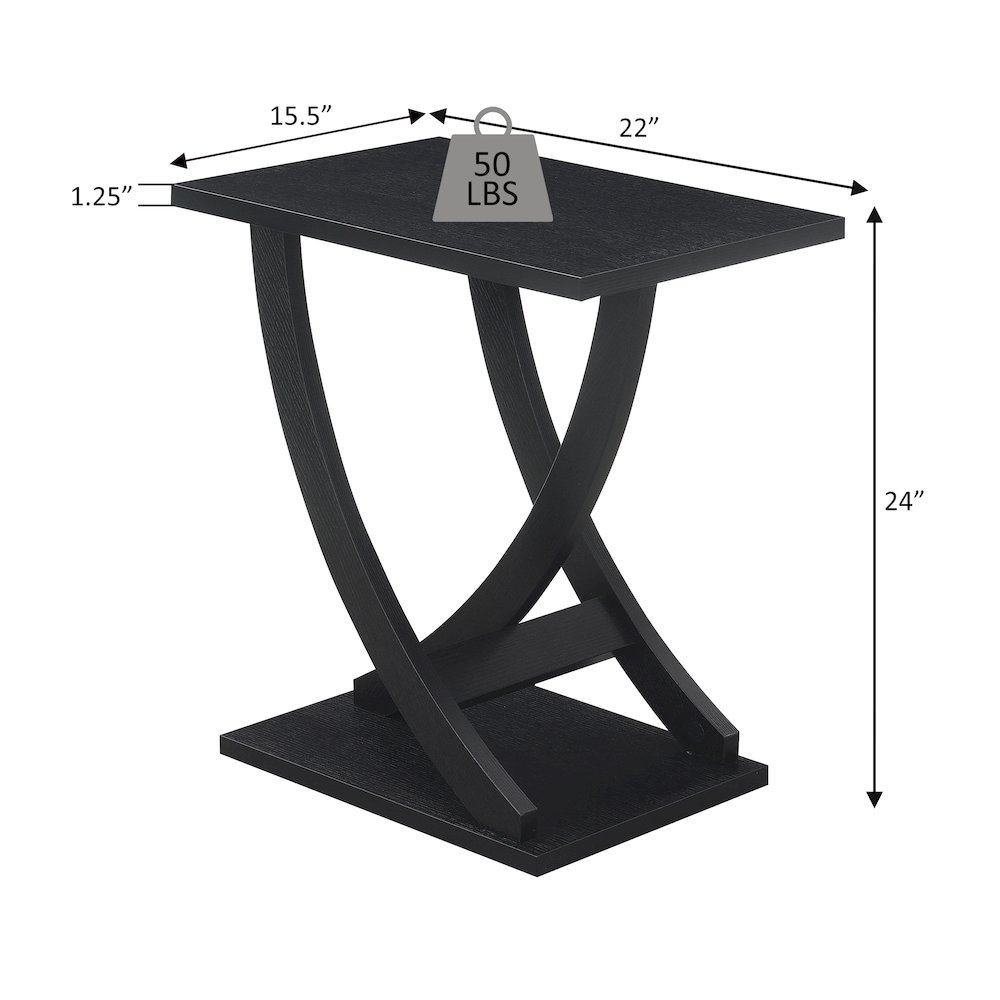 Newport Criss-Cross Chairside End Table. Picture 12