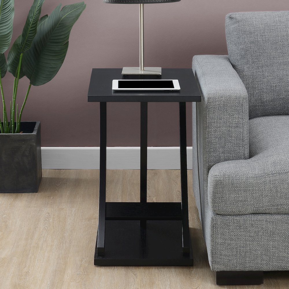 Newport Criss-Cross Chairside End Table. Picture 9
