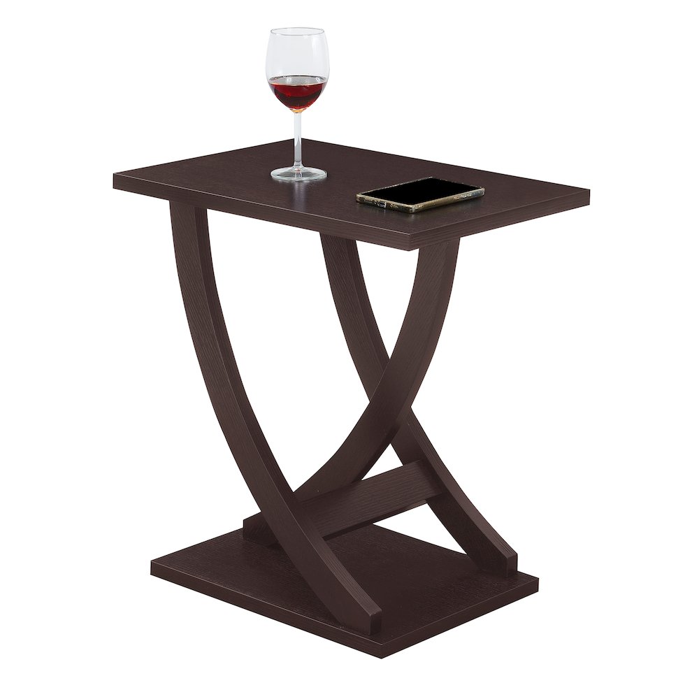 Newport Criss-Cross Chairside End Table. Picture 3