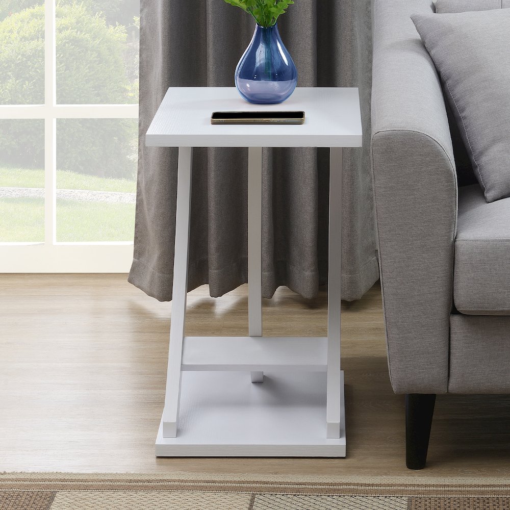 Newport Criss-Cross Chairside End Table. Picture 9