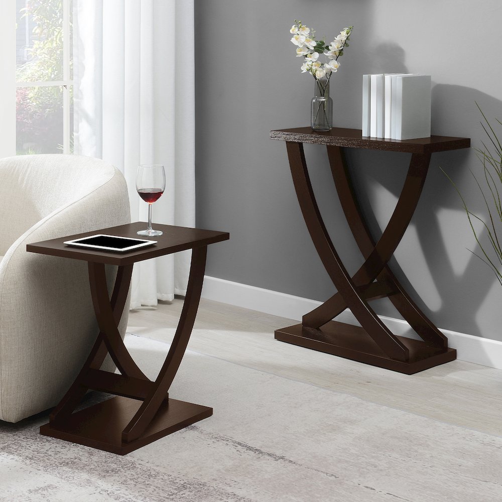 Newport Criss-Cross Console Table. Picture 5