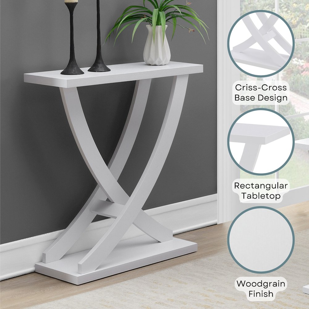 Newport Criss-Cross Console Table. Picture 4