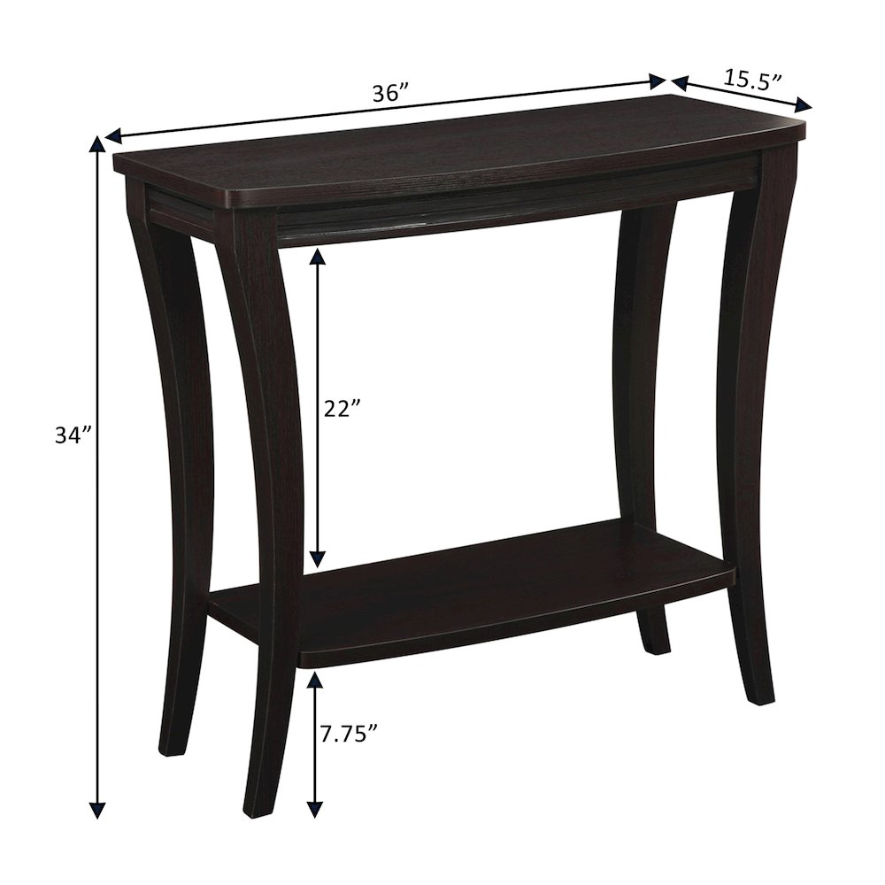 Newport Console Table with Shelf. Picture 4