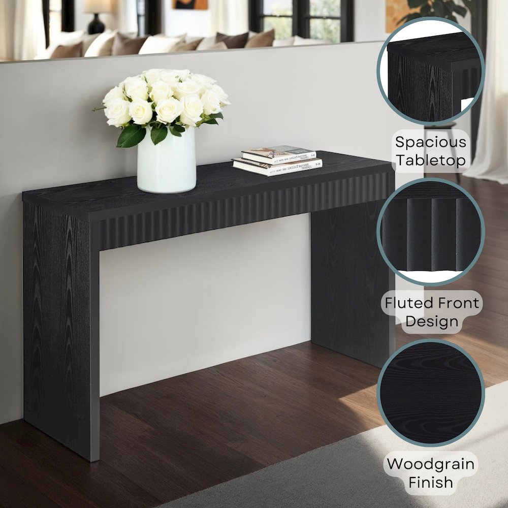 Northfield Carmel Fluted Entryway Hall Console Table/Desk. Picture 4