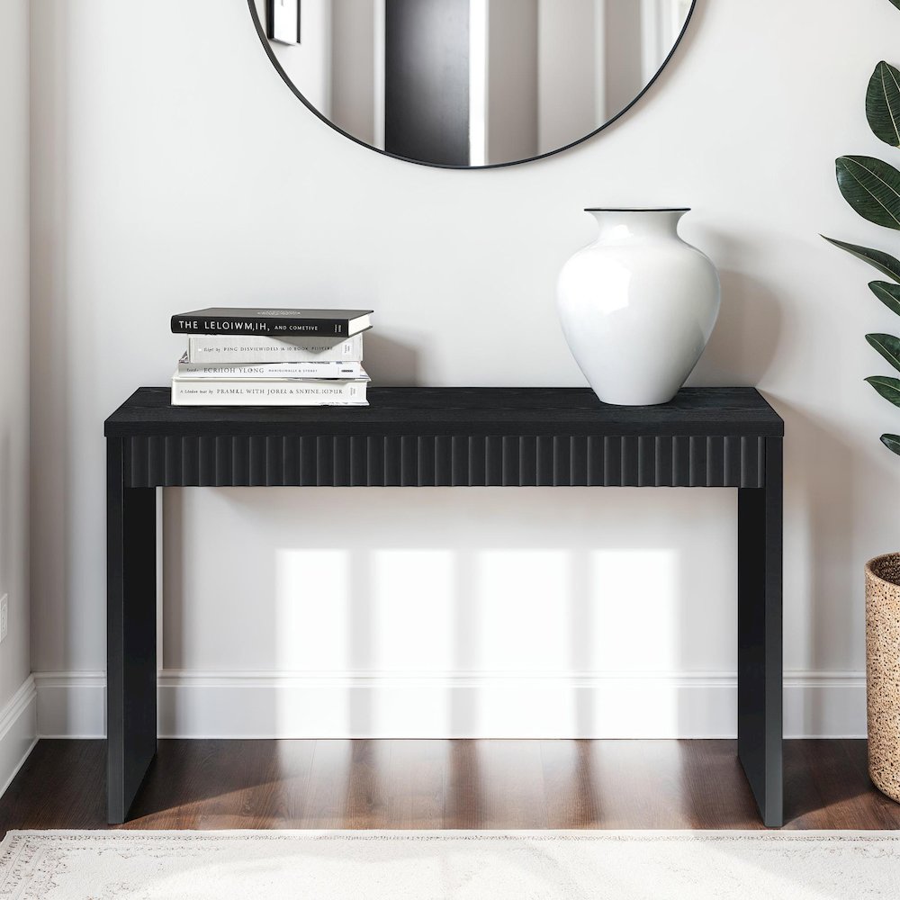 Northfield Carmel Fluted Entryway Hall Console Table/Desk. Picture 2