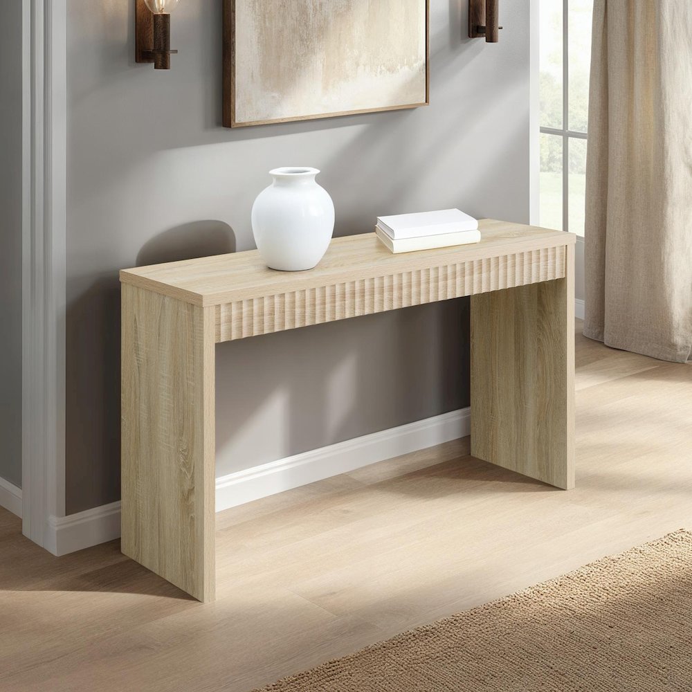 Northfield Carmel Fluted Entryway Hall Console Table/Desk. Picture 2