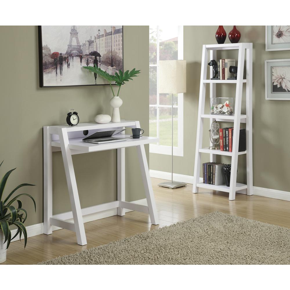 Newport Lilly 2 Tier Desk, White. Picture 4