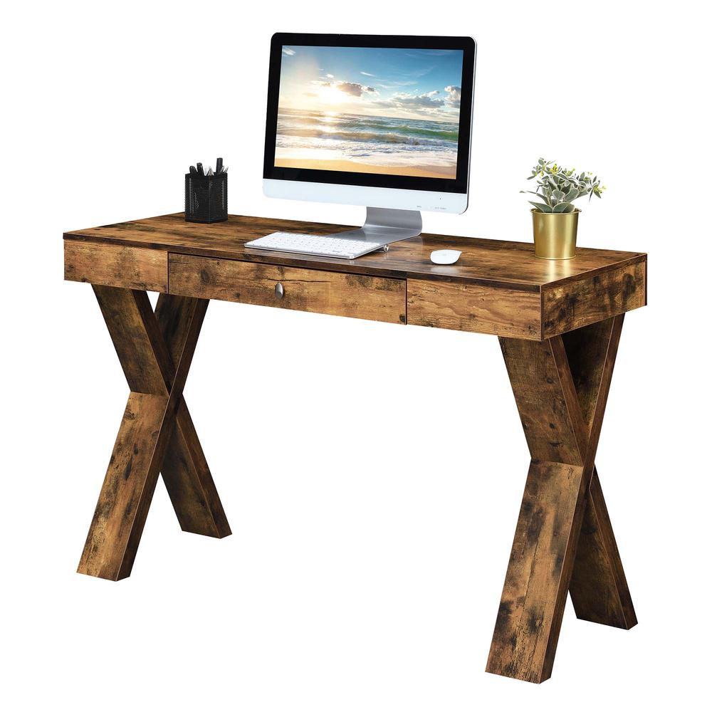 Newport 1 Drawer Desk, Barnwood. Picture 2